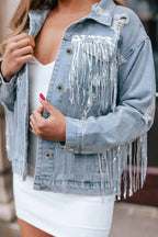 Fringe Denim Jacket
