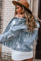 Fringe Denim Jacket
