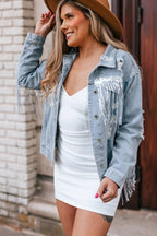 Fringe Denim Jacket