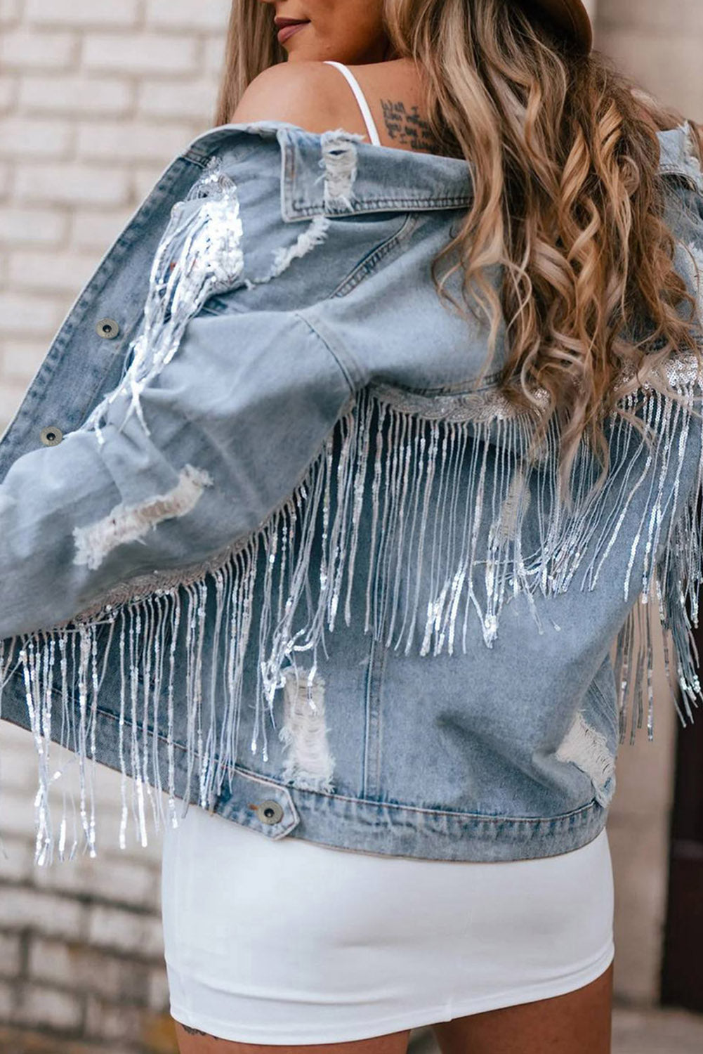 Fringe Denim Jacket
